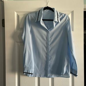 Omens blouse with detail neck and sleev
